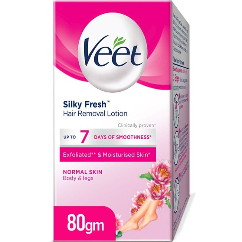Veet Silky Fresh Hair Removal Lotion Normal Skin 80g
