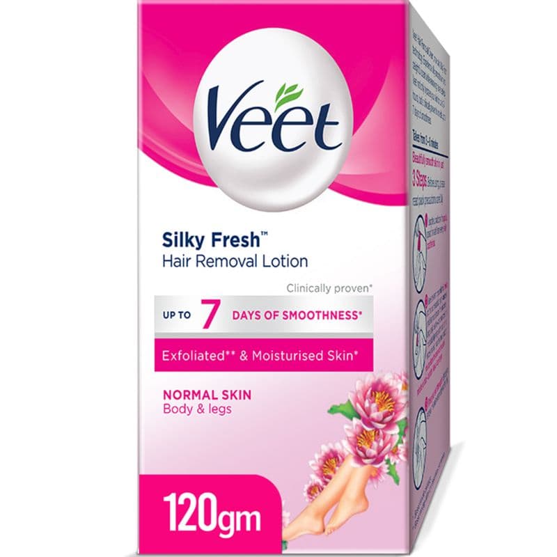 Veet Silky Fresh Hair Removal Lotion Normal Skin 120g