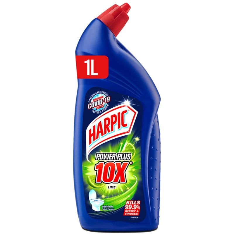 Harpic Toilet Cleaner Powerful 10x Max Cleaning Pine 1ltr