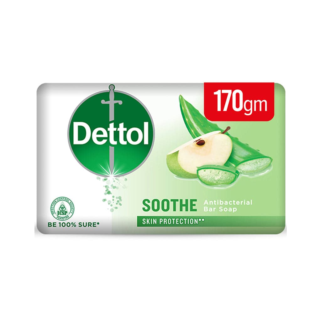 Dettol Soap Bar Effective Germ Protection Aloe Soothe 170g