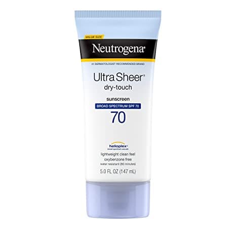 Neutrogena Ultra Sheer Dry-Touch Sunscreen Lotion, Broad Spectrum SPF 70 147ml
