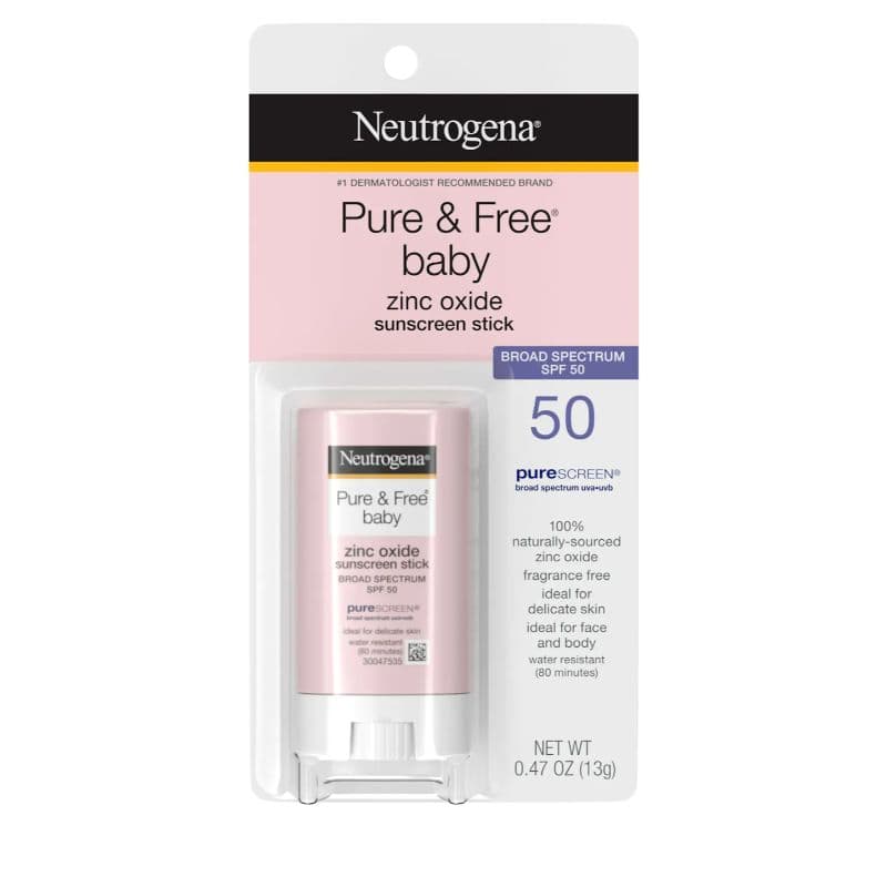 Neutrogena Pure & Free Baby Mineral Sunscreen Stick SPF50