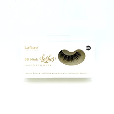 Laflare 3D Mink Lashes 100% Mink Hair K12