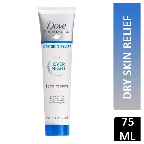 Dove Derma Series Overnight Face Cream Dry Skin Relief 75ml