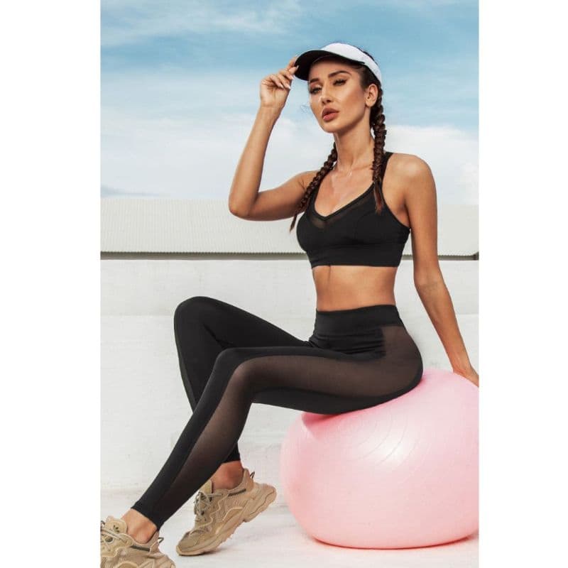 Zettrobe High Waist Mesh Insert Leggings