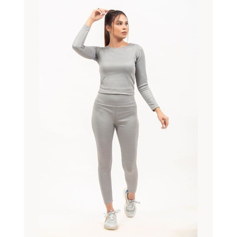 Zettrobe Waffle Grey Textured Set