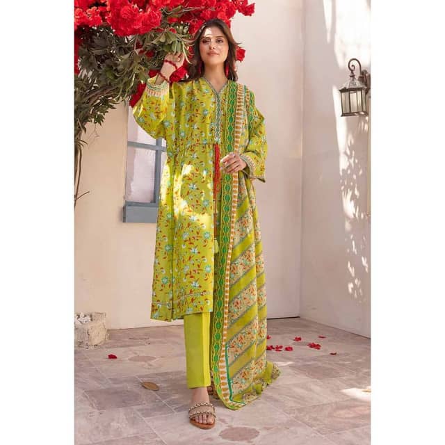 Ideas Printed Unstitched Lawn Suit CL-32363A 3PC