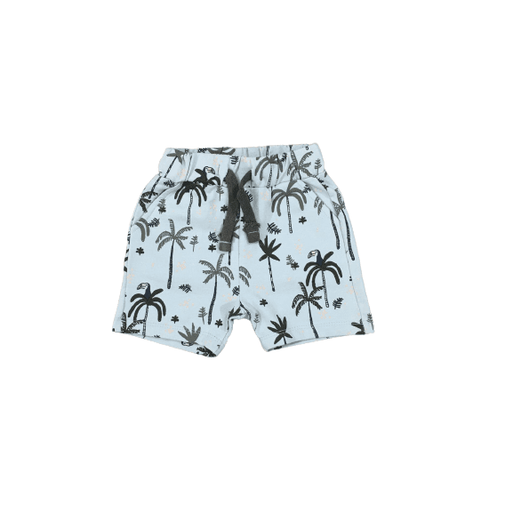 Kids Creation Mint Green Flamingo Printed Short