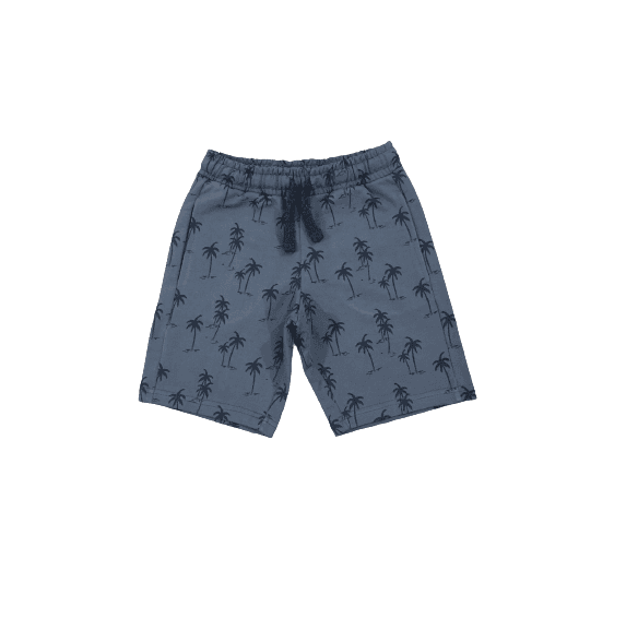 Kids Creation Charcoal Tree Printed Shorts