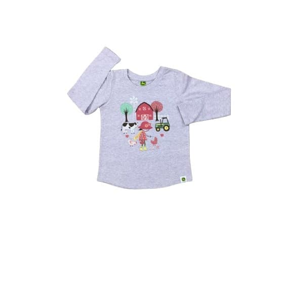 Kids Creations John Deere Girl's T-Shirt Summers