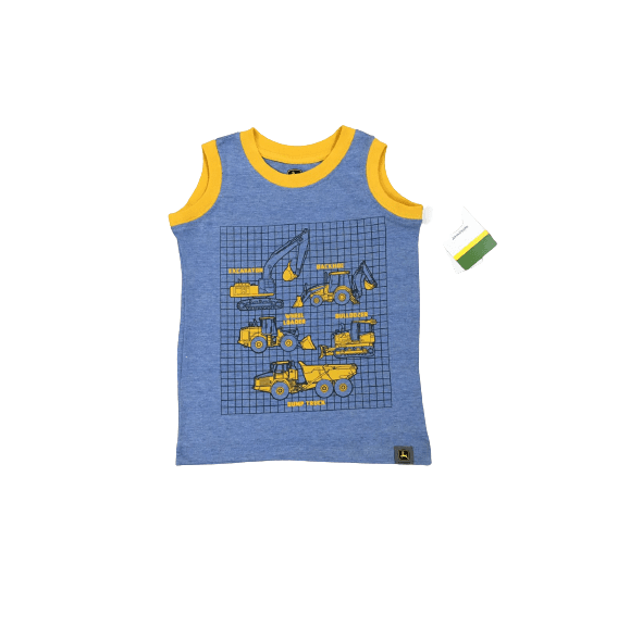 Kids Creations John Deere Branded Yellow Sando