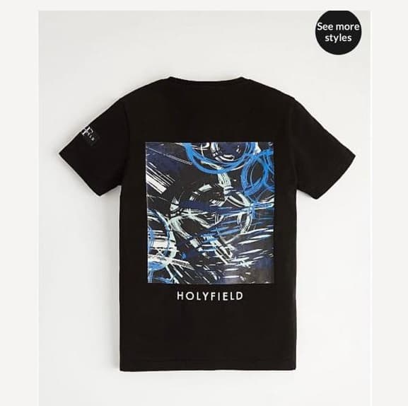 Kids Creations Holyfield branded Black T-shirt