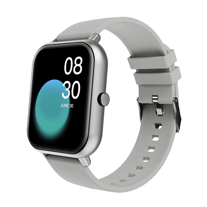 YOLO Epic Smart Watch Shiny Silver with Cool Grey