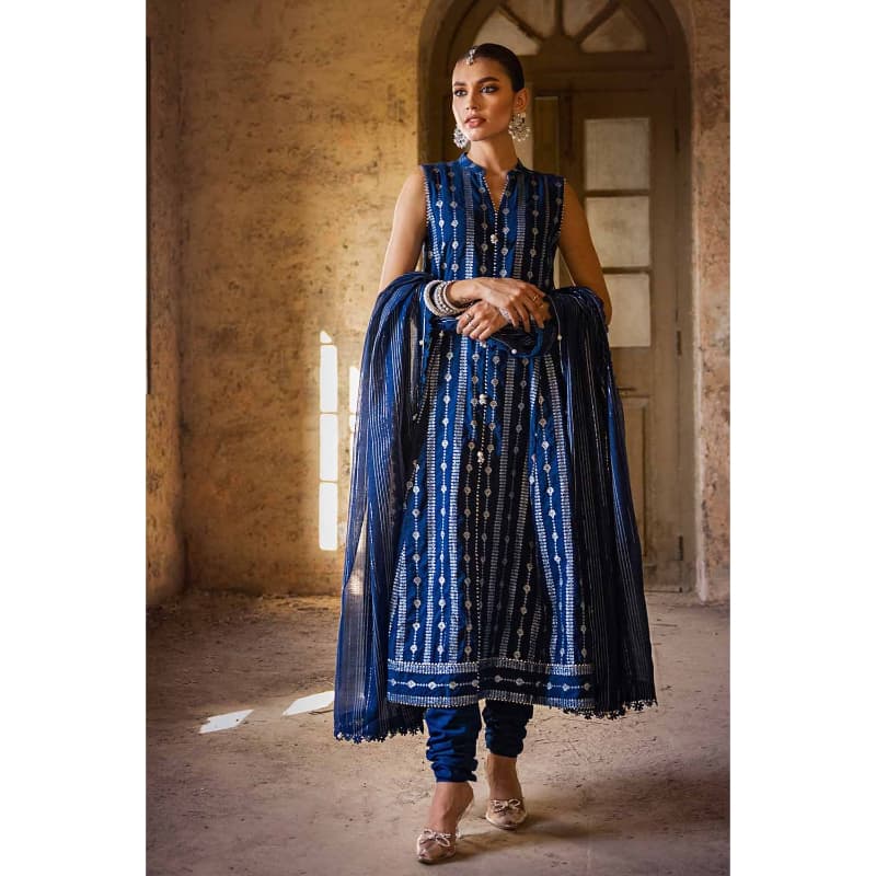 Ideas Printed Unstitched Jacquard Suit FE-32085 3PC