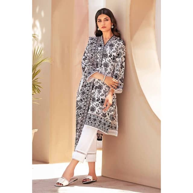 Ideas Printed Unstitched Lawn Suit BT-32003 2PC
