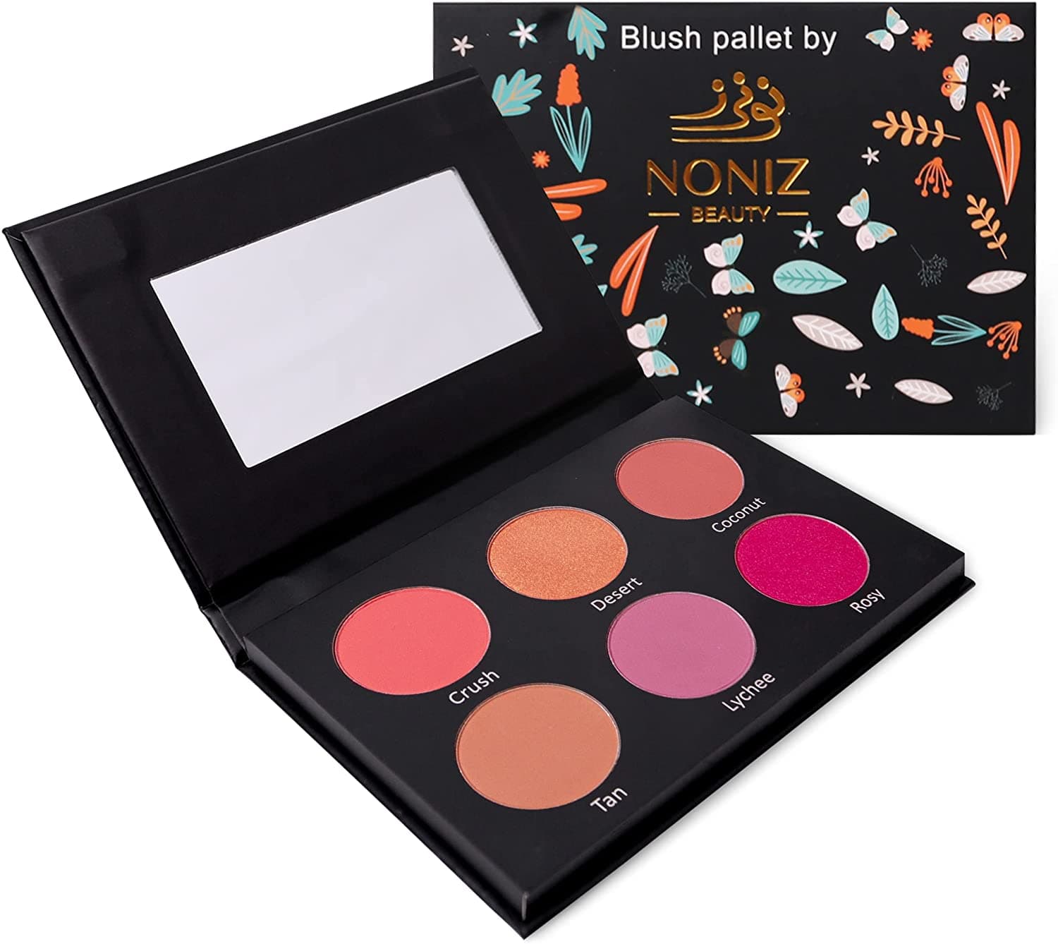 NONIZ 6 Color Powder Blush Palette