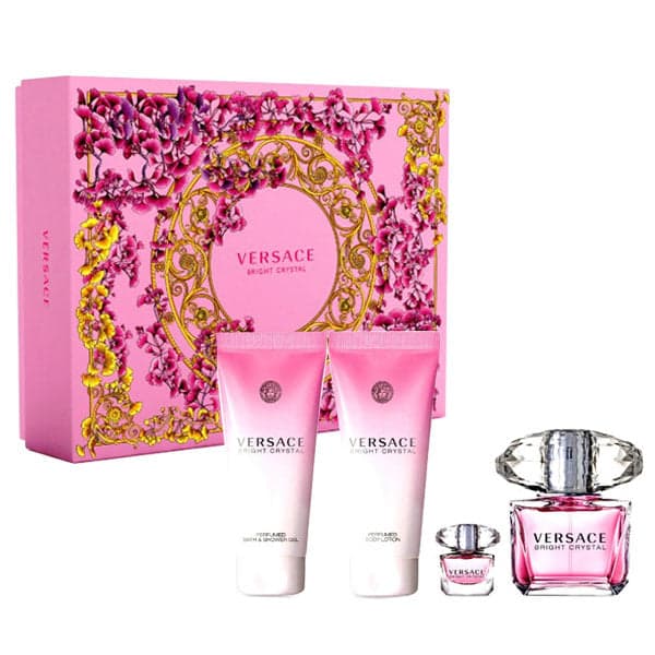 Versace Bright Crystal 4 Piece Gift Set For Her