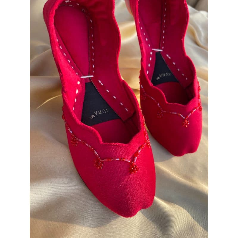 AURA by Aliya Bliss Red Khussa