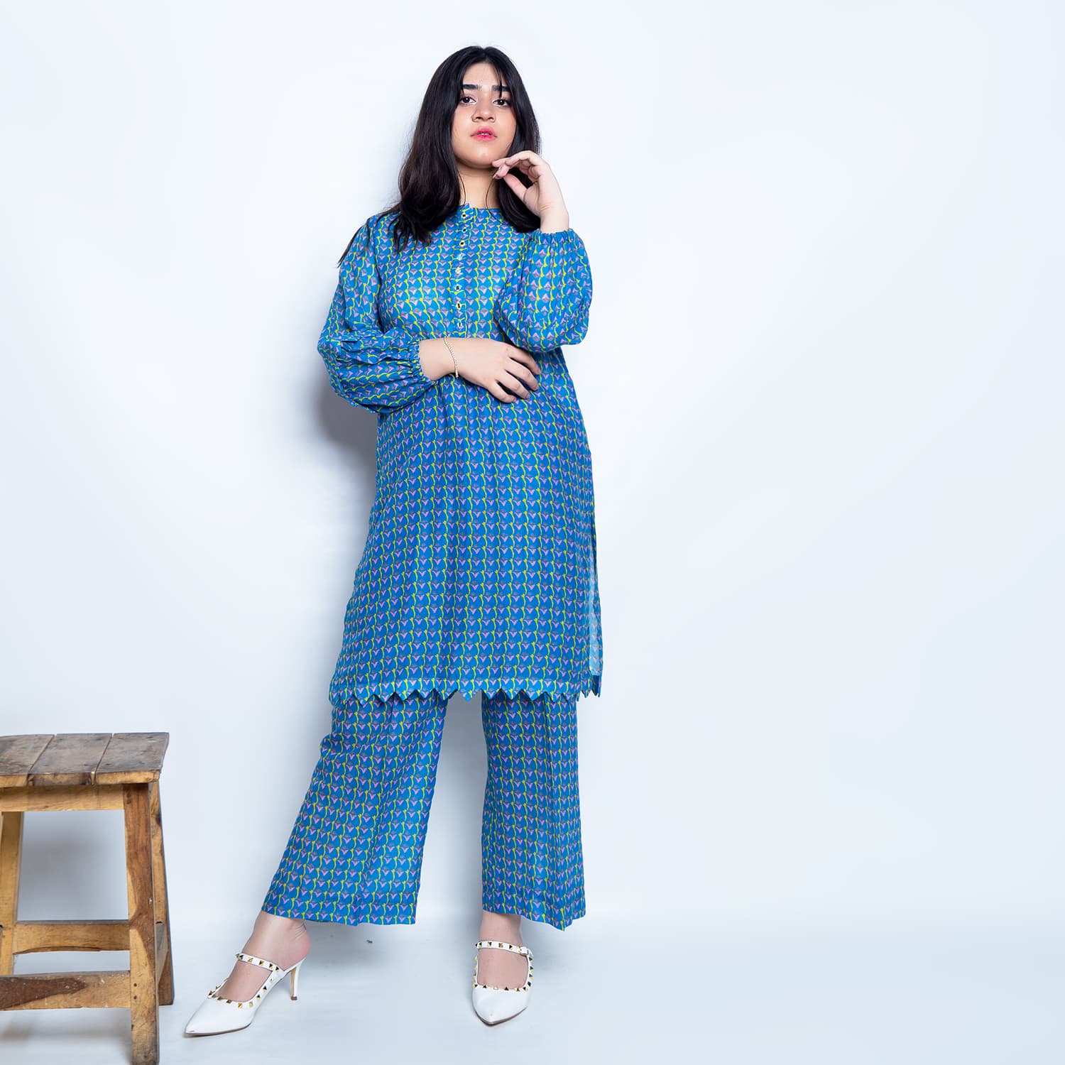 STM Studio Women Suit 2PC Pop Print