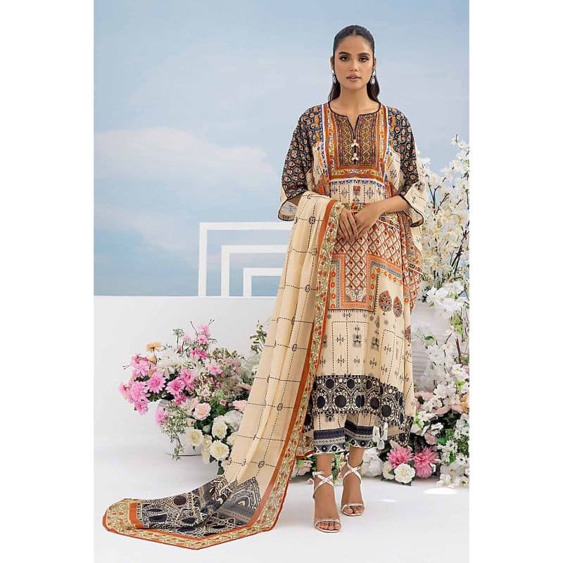 Ideas Printed Lawn Unstitched Suit CL-32478 3PC