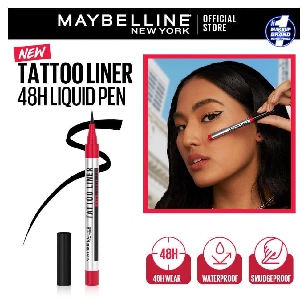 Maybelline New York Tattoo Liner 48H Liquid Pen - TESTER