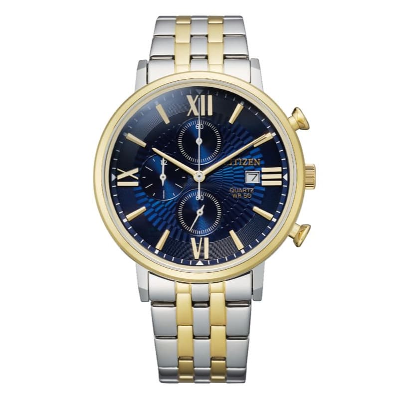 Citizen Gents Quartz Stainless Steel Watch AN3616-75L Blue