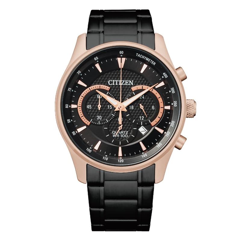 Citizen Gents Quartz Stainless Steel Watch AN8196-55E Black