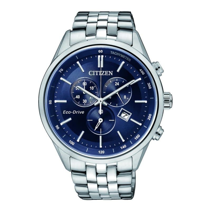 Citizen Stainless Steel Gents Watch AT2140-55L Dark Blue