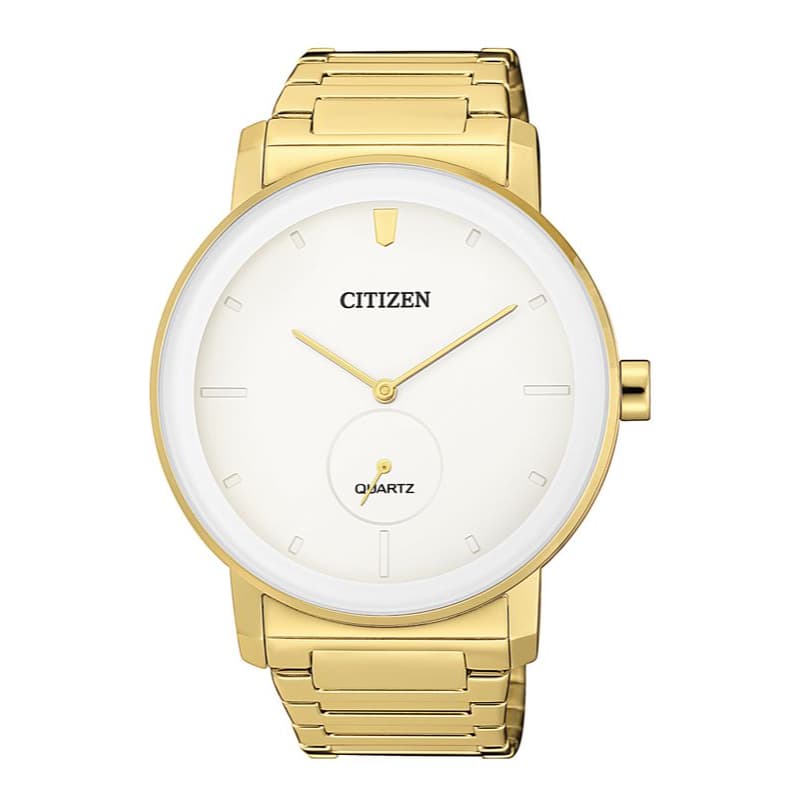 Citizen Gents Quartz Stainless Steel Watch BE9182-57A White