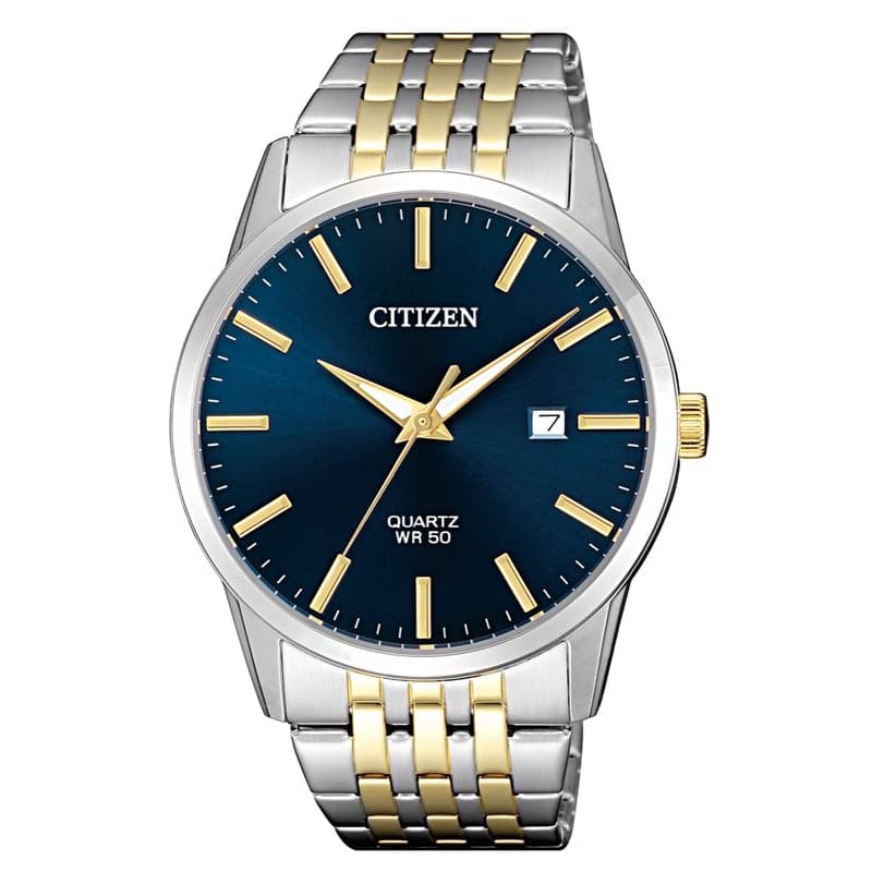 Citizen Gents Quartz Stainless Steel Watch BI5006-81L Blue