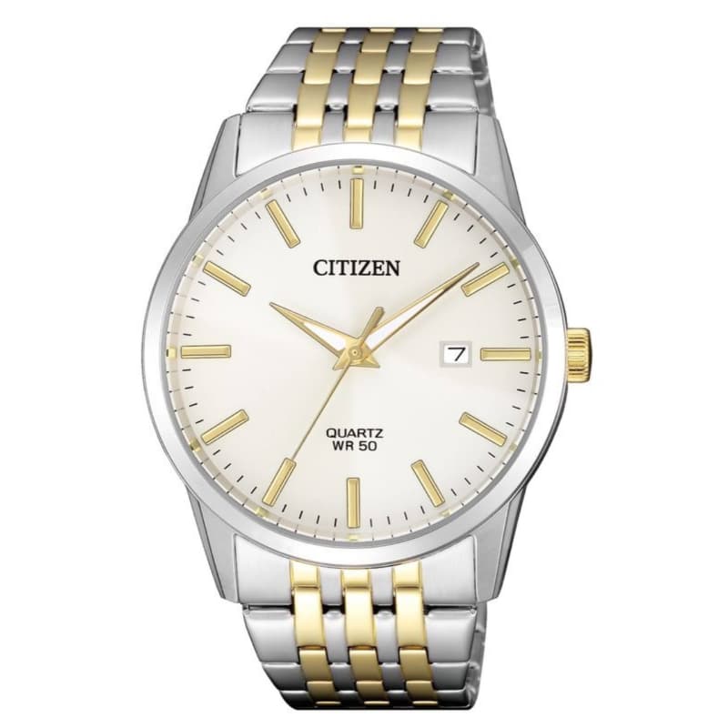 Citizen Gents Quartz Stainless Steel Watch BI5006-81P White