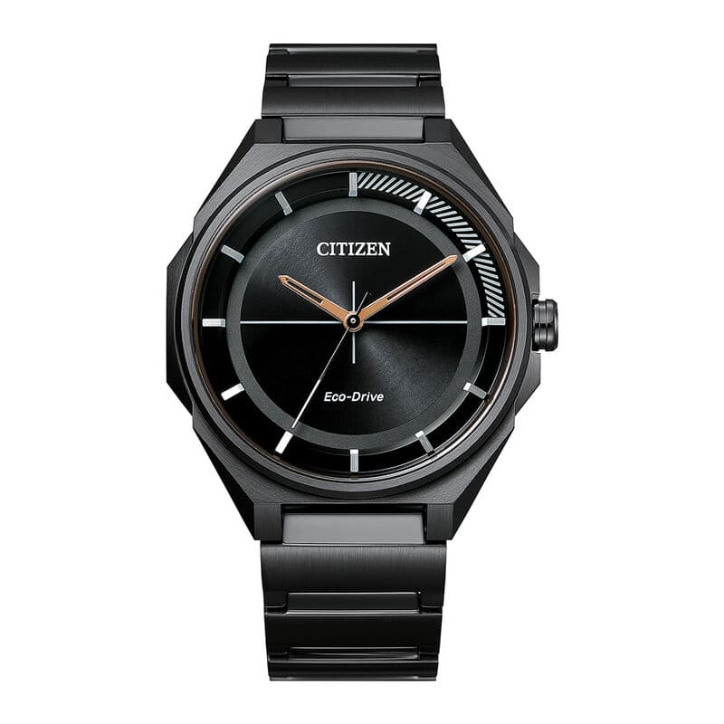 Citizen Stainless Steel With Black Ion Plating Gents Watch BJ6538-87E Black