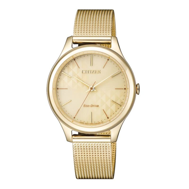 Citizen Ladies Eco-Drive Stainless Steel Watch EM0502-86P Golden