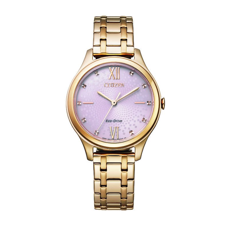 Citizen Stainless Steel Ladies Watch EM0503-75X Purple