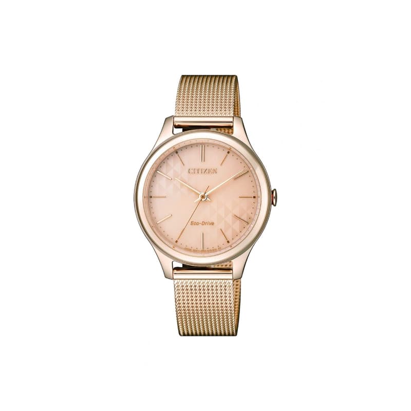 Citizen Ladies Eco-Drive Stainless Steel Watch EM0503-83X Peach
