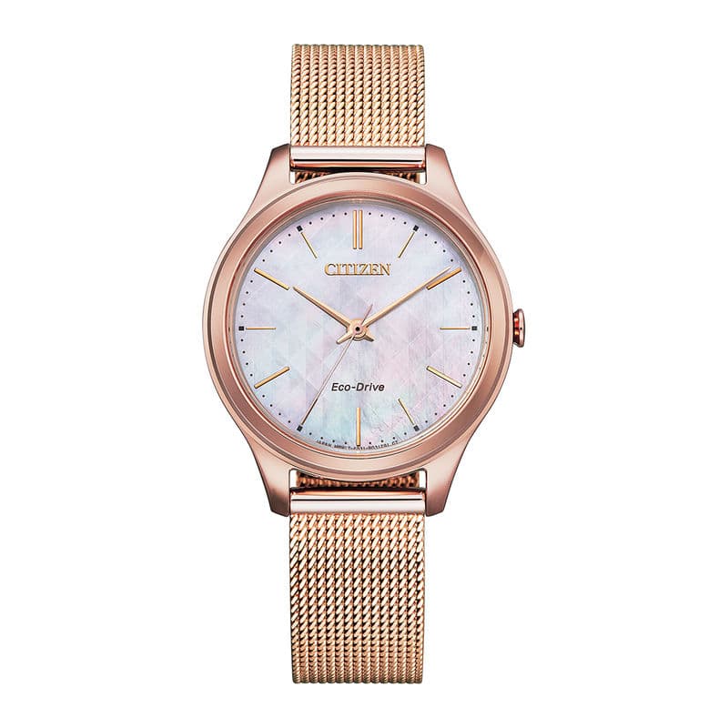 Citizen Stainless Steel Ladies Watch EM0508-80Y Rainbow Color
