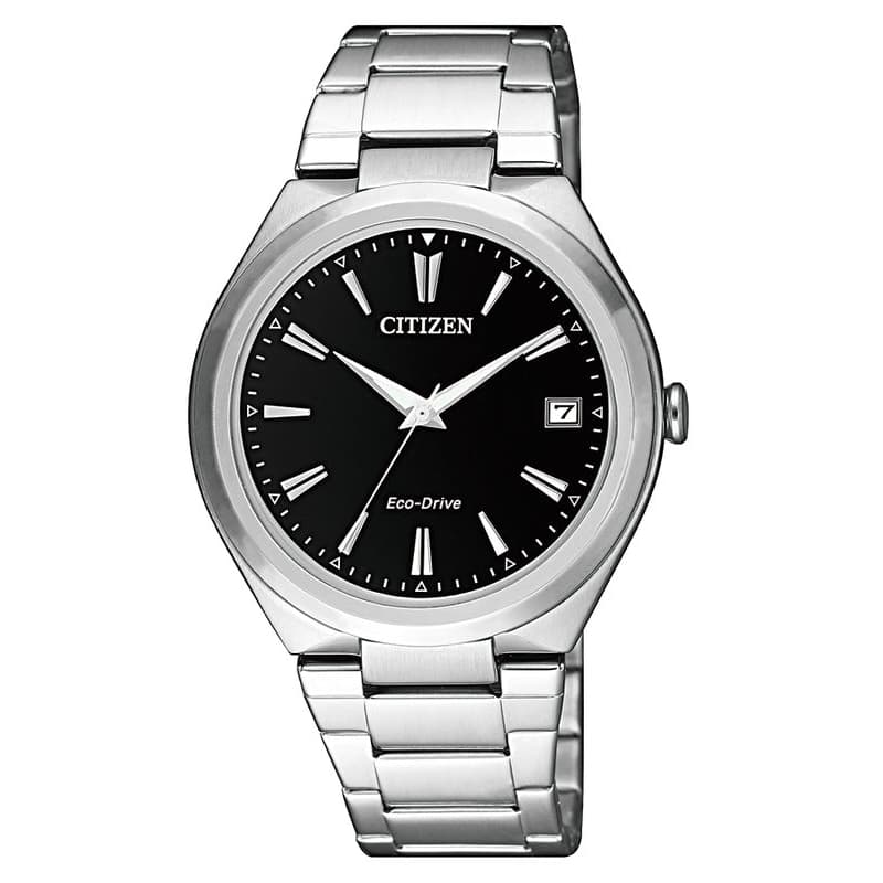 Citizen Ladies Eco-Drive Stainless Steel Strap Watch FE6020-56F Black