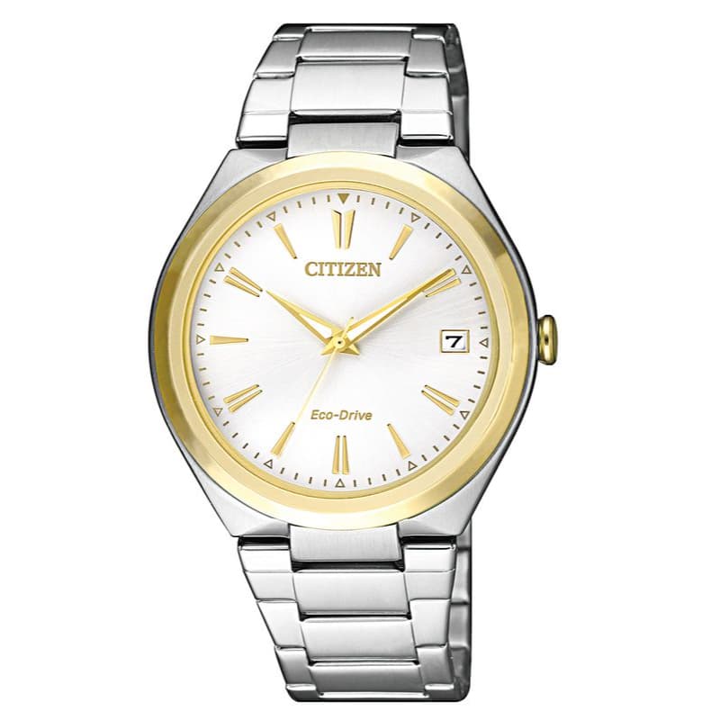 Citizen Ladies Eco-Drive Stainless Steel Strap Watch FE6024-55B White