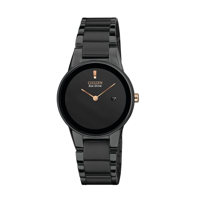 Citizen Ladies Eco-Drive Stainless Steel Watch GA1055-57F Black