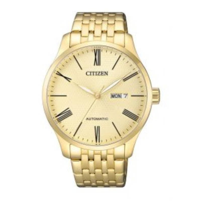Citizen Gents Automatic Stainless Steel Watch NH8352-53P Golden