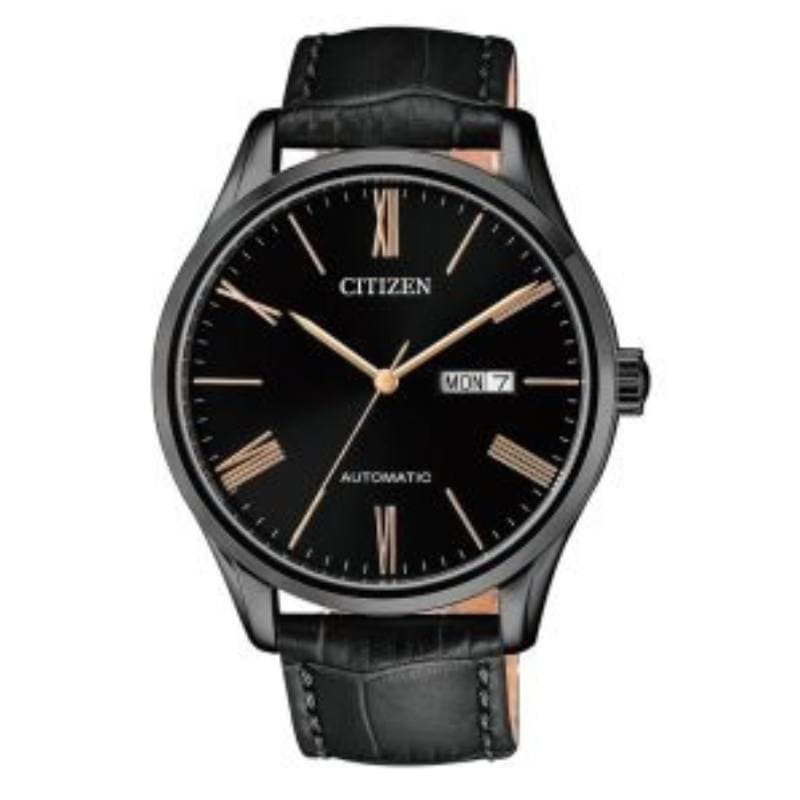 Citizen Mechanical Day & Date Watch NH8365-19F Black