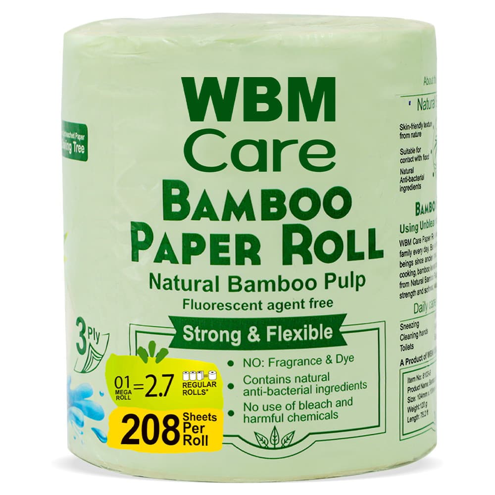 WBM Bamboo Paper Roll Tissue 3Ply