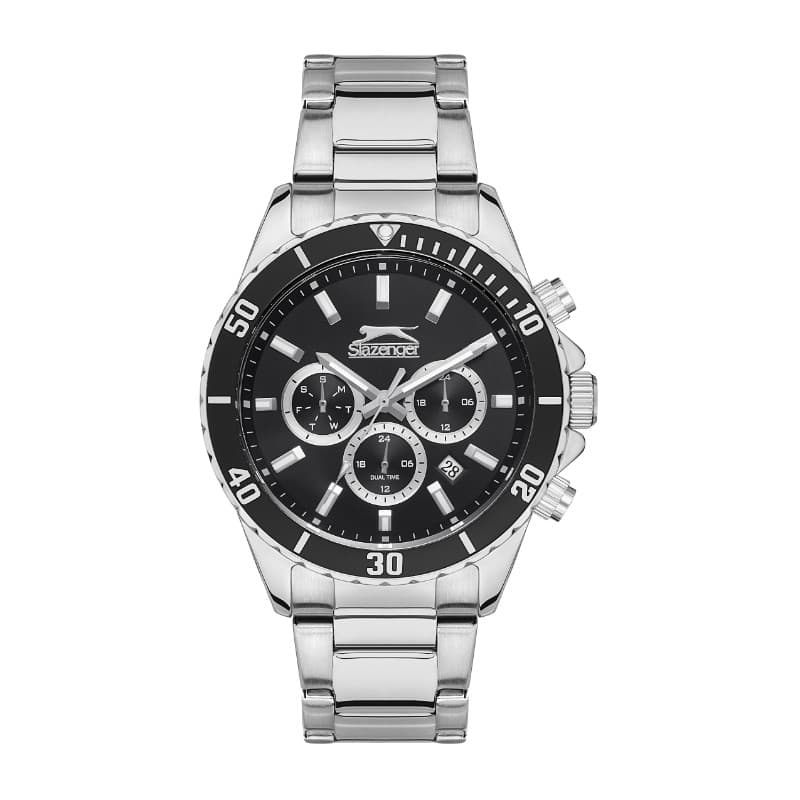 Slazenger Gents Stainless Steel Watch SL.09.2091.2.01 Black
