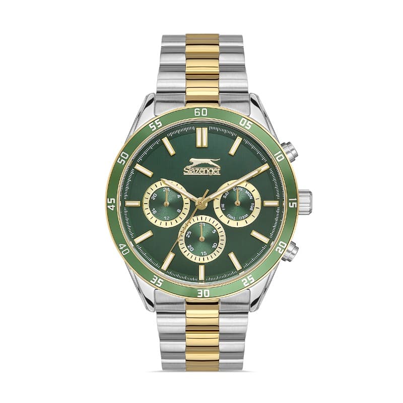 Slazenger Gents Stainless Steel Watch SL.09.2109.2.03 Green
