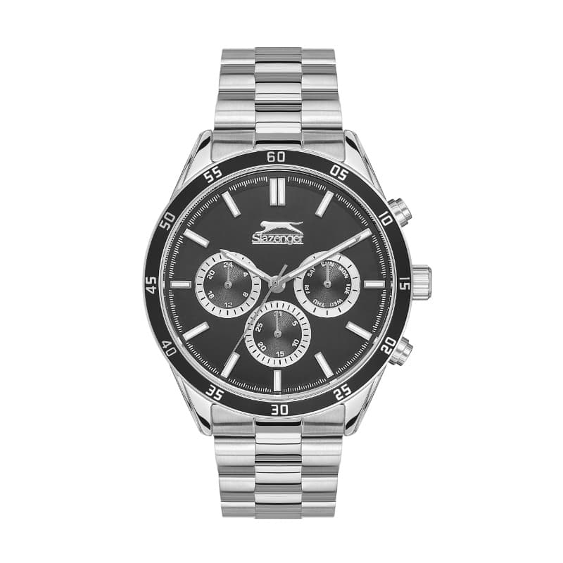 Slazenger Gents Stainless Steel Watch SL.09.2109.2.04 Black