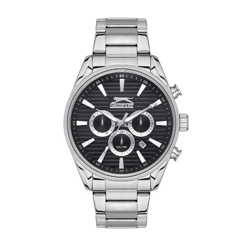 Slazenger Gents Stainless Steel Watch SL.09.2111.2.02 Black