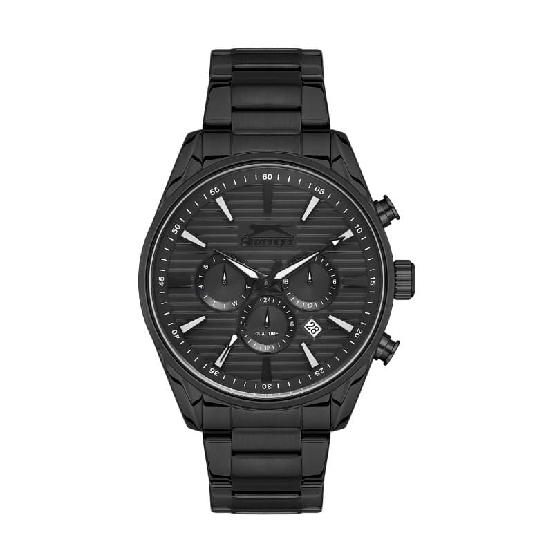 Slazenger Gents Stainless Steel Watch SL.09.2111.2.04 Black