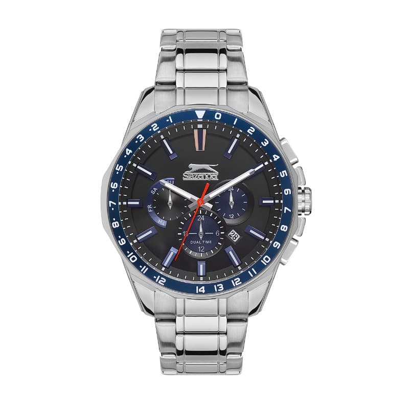 Slazenger Gents Stainless Steel Watch SL.09.2112.2.02 Black