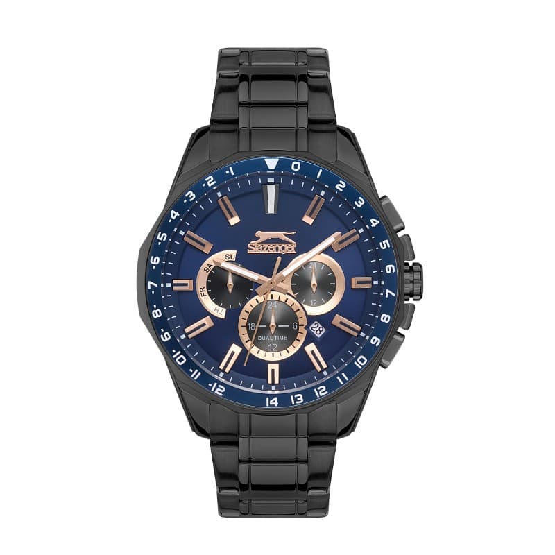 Slazenger Gents Stainless Steel Watch SL.09.2112.2.03 Blue