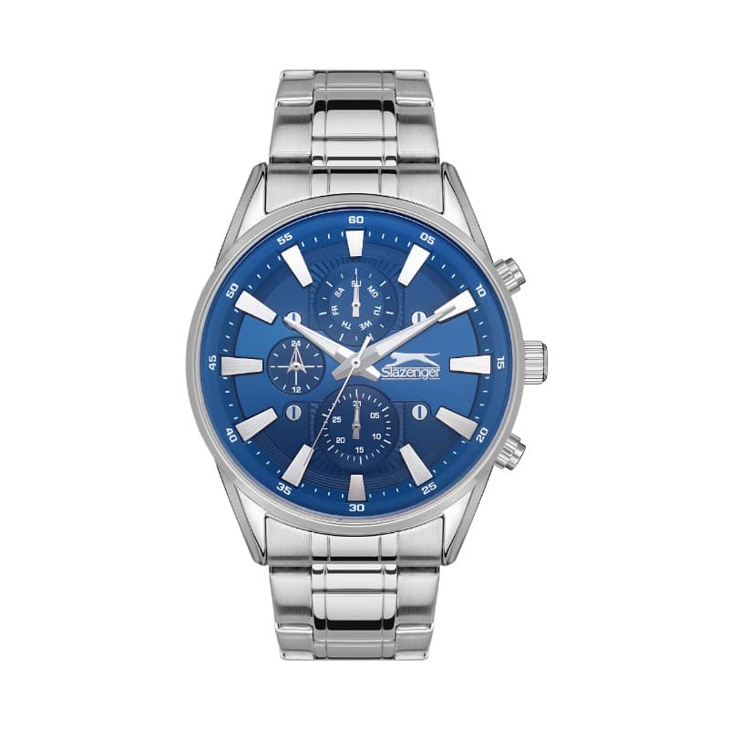 Slazenger Gents Stainless Steel Watch SL.09.2118.2.01 Blue